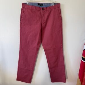 Banana Republic Red Emerson Chino Pants 32x30